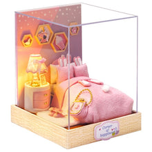 Load image into Gallery viewer, Doll House Furniture Diy Miniature 3D Wooden Miniaturas Dollhouse Toys for Children Birthday Gifts Casa Kitten Diary H013