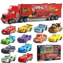 Load image into Gallery viewer, 7Pcs Disney Pixar Cars 3 Lightning McQueen Jackson Storm Cruz  Mack Uncle Truck 1:55 Diecast Car Model for Kids Christmas Gift