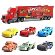 Load image into Gallery viewer, 7Pcs Disney Pixar Cars 3 Lightning McQueen Jackson Storm Cruz  Mack Uncle Truck 1:55 Diecast Car Model for Kids Christmas Gift