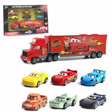 Load image into Gallery viewer, 7Pcs Disney Pixar Cars 3 Lightning McQueen Jackson Storm Cruz  Mack Uncle Truck 1:55 Diecast Car Model for Kids Christmas Gift